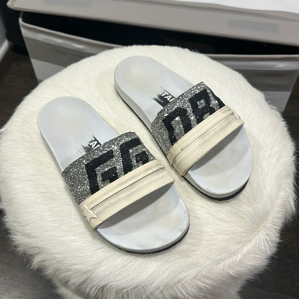 Golden goose pool star slides